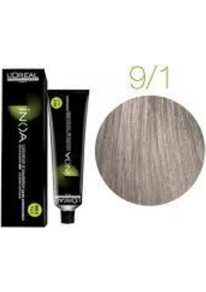 Inoa Loreal Professionnel 9.1 Numara Sarı Küllü Saç Boyası 60 Ml (Oksidansız)