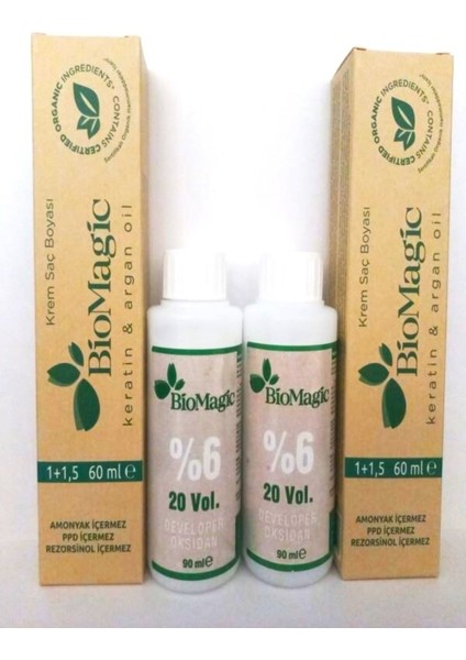 Organik Amonyaksız Saç Boyası 9.00 Sarı 2 Adet Boya 2 Adet 30 Volüm Oksidan fırsatları