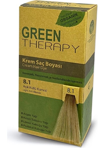 Krem Saç Boyası 8.1 Açık Küllü Kumral Saç Boyası