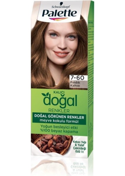 Palette Kalıcı Doğal Renkler Saç Boyası 7-60 Fındık Kahve fiyatları