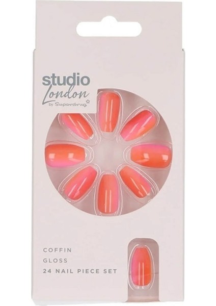 Studio Takma Tırnak Ombre Coral