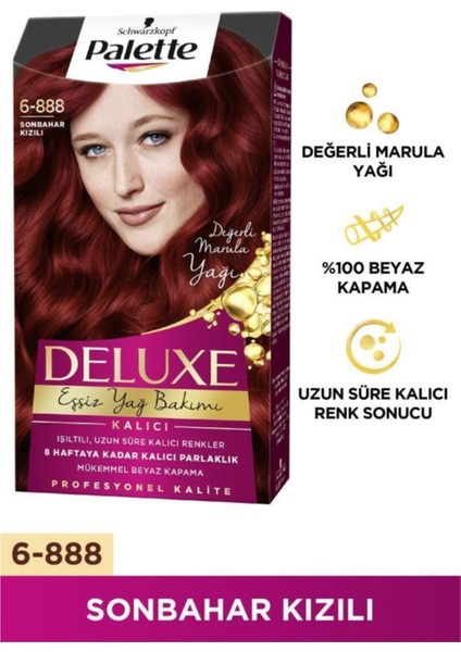 Deluxe 6-888 Yakut Kızılı X 2 Adet