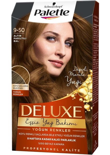 Deluxe Saç Boyasi Yoğun Renkler 9-50 Altin Pariltili Bal fiyatları