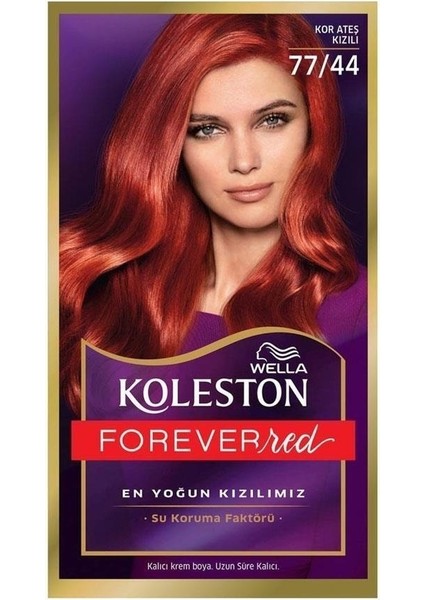 Wella Koleston  Kıt 77/44 Kor Atesı Kızılı