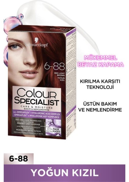 Yoğun Kızıl 6-88 X 2 Adet