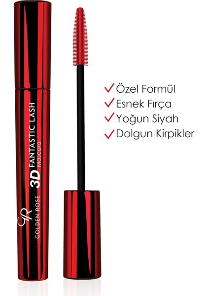 Siyah Maskara - 3D Fantastic Lash Mascara