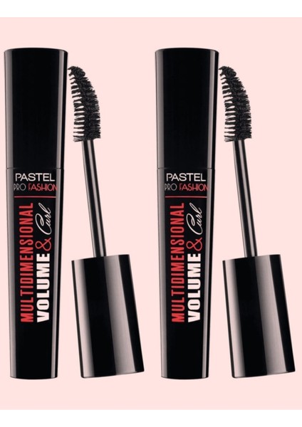 Profashion Volume Curl Mascara 2 Adet Pastel Volume