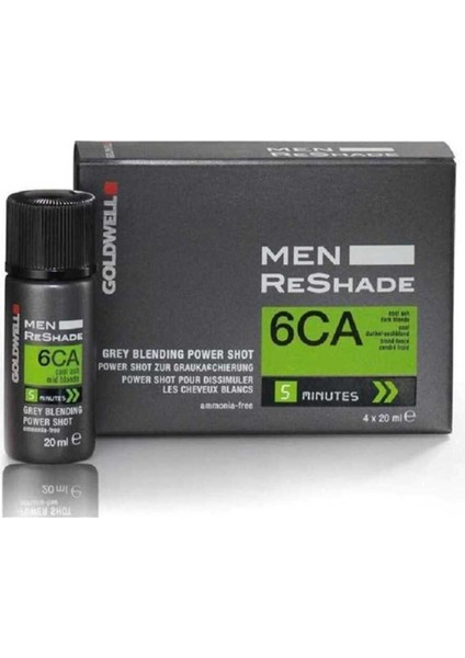 Men Reshade 6 Ca Beyazlar Için Amonyaksız Köpük Boya 4x20 Ml