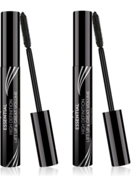 Hacim Etkili Siyah Maskara - Essential High Definition&liftup&great Volume Mascara x 2