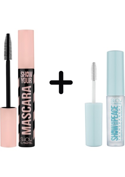 Show Your Mascara Black & Show Your Peace Transparan Kaş ve Kirpik Maskarası D56942