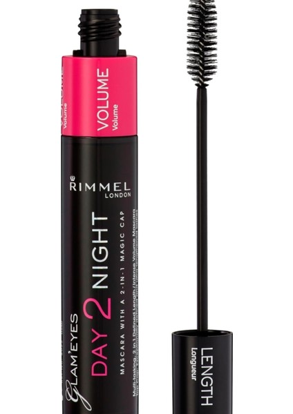 Rimmel London : Glam'eyes Day 2 Night Maskara - 001 Black Kategori: Maskara