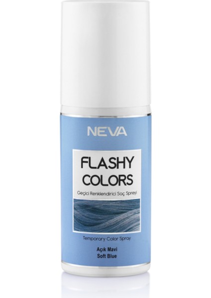 Flashy Colors Geçici Renk Saç Spreyi - Açık Mavi 75 Ml