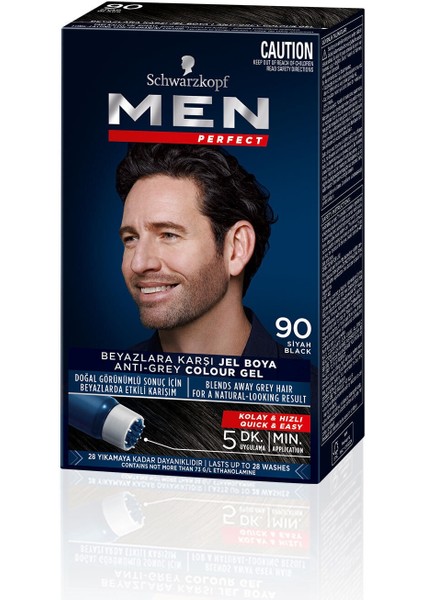 Men Perfect Schwarzkopf Saç Boyası 90 - Siyah X 2 Adet