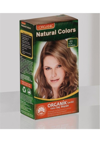 Natural Colors 8n Açık Kumral Organik Saç Boyası fiyatları