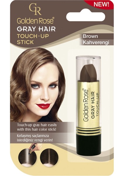 Golden Rose Saç Beyazlarını Kapatan Stick Kahverengi - Grey Hair Touch-Up Stick 8691190067588