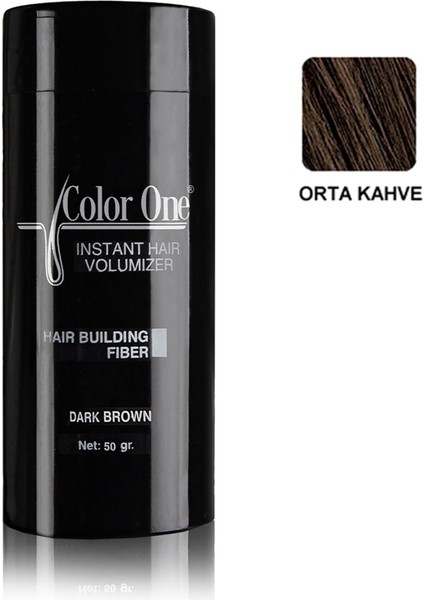 Color One Hair Powder Orta Kahve Topik Saç Tozu 50 Gr