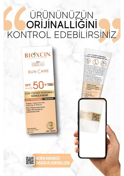 Sun Care Çok Yüksek Korumalı Kuru Ciltler Için Renkli Güneş Kremi Tinted Spf 50+ 50 ml