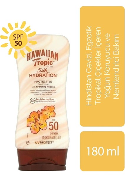 Hawaiian Tropic Hindistan Cevizi, Egzotik Tropikal Çiçekler Içeren Koruyucu ve Nemlendirici Vücut L