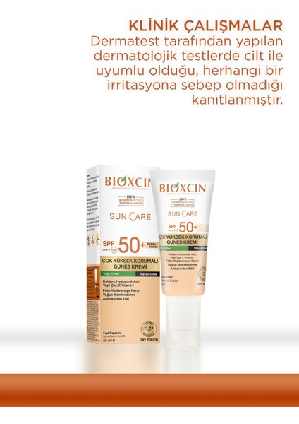 Sun Care Çok Yüksek Korumalı Yağlı Ciltler Için Renkli Güneş Kremi Tinted Spf 50+ 50 ml