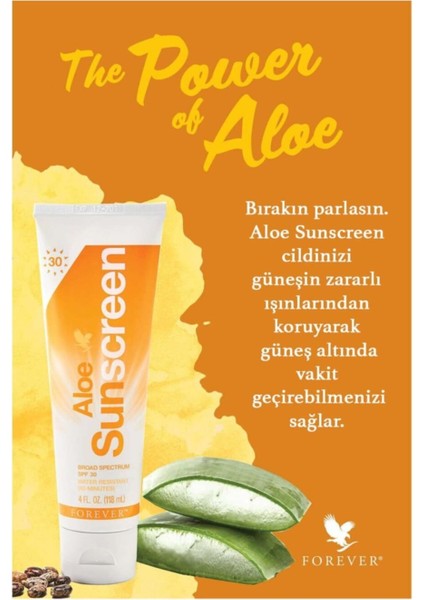 Aloe Sunscreen - Güneş Kremi 118 ml Orjinal