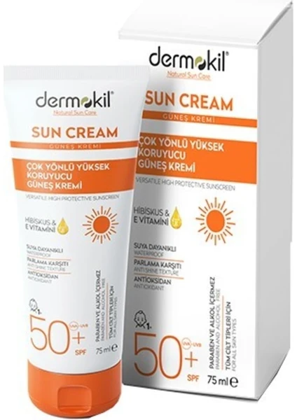 Sun Cream Çok Yönlü Yüksek Koruyucu Güneş KREMI50 Spf 75 ml