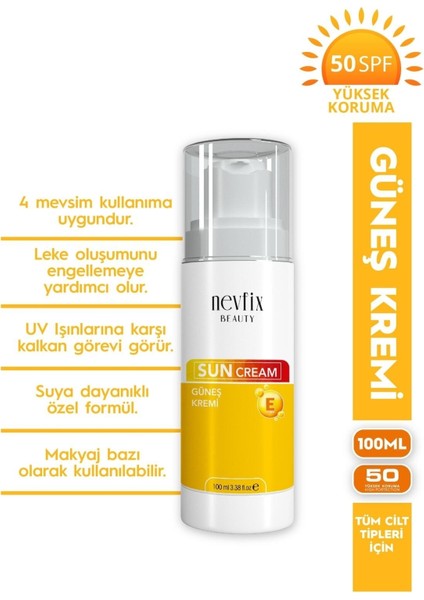 Beauty 50 Spf (Faktör) 100 ml Güneş Kremi