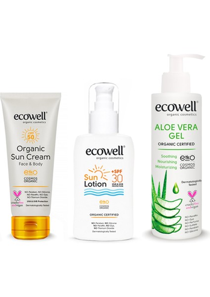 Organik Güneş Bakım Seti 3 Ürün