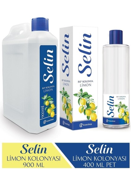 Limon Kolonyası 900 ml + Limon Kolonyası 400ML