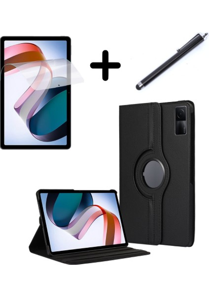 Xiaomi Redmi Pad 10.61inç 2022 Kılıf Dönen Tablet Kilifi Ekran Koruyucu+Kalem