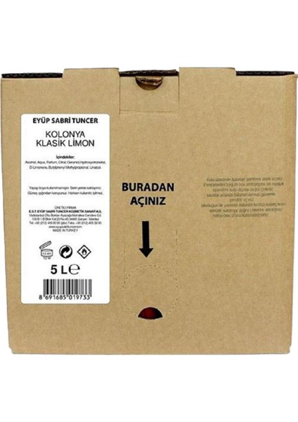 Limon Kolonyası 5 Litre