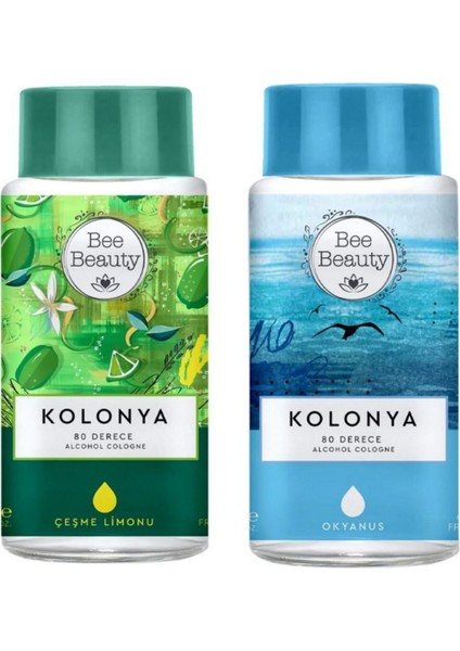 Çesme Limonu Kolonya 330 Ml+Okyanus Kolonya 330 ml