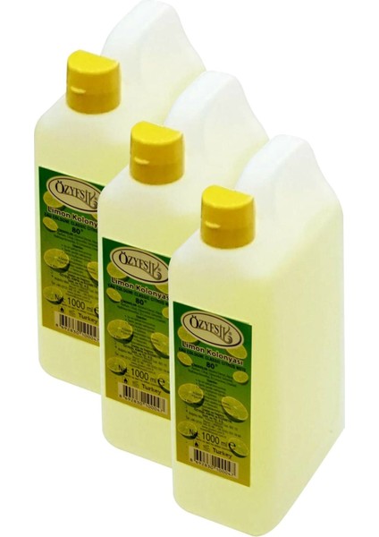 Limon Kolonyası 80°c 1000 ml X3 Adet Özyeşil fiyatları