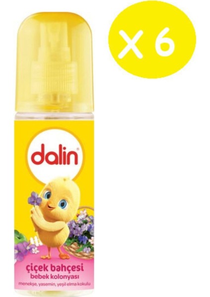 Dalin Bebek Kolonyası Çiçek Bahçesi 150 ml x 6 Adet