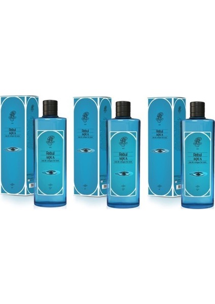 Aqua Kolonya Cam Şişe 270 ml 3 Adet