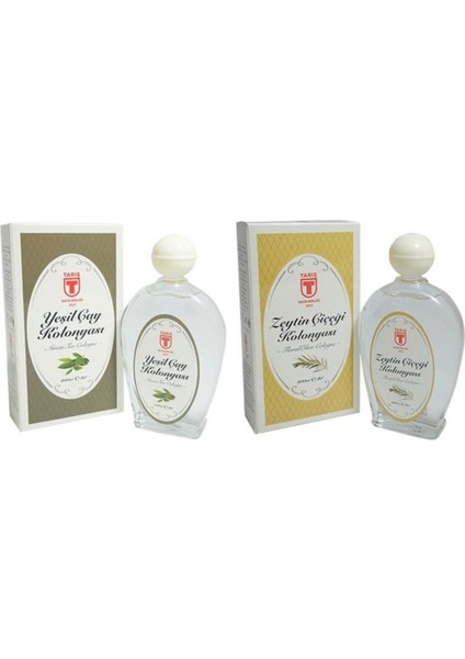 Zeytin Çiçeği & Yeşil Çay Kolonyası Cam 2 x 200 ml
