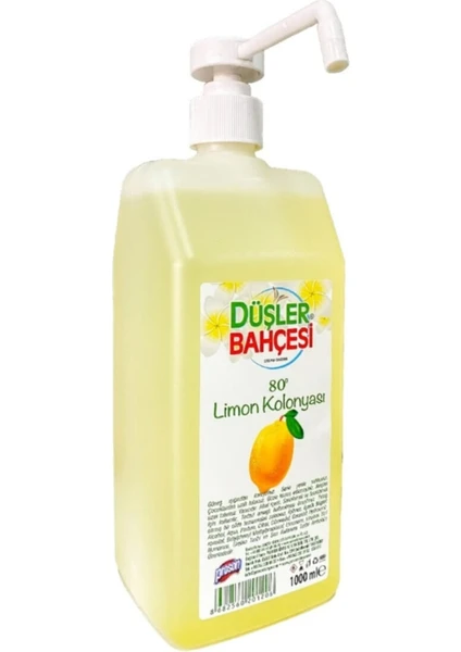 Düşler Bahçesi 1lt Bidon Pompalı Limon Kolonyası Düşler