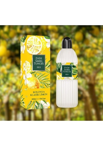 Klasik Limon Kolonyası 400 ml - Pet Şişe 3 Adet Eyüp Sabri Tuncer 400 Pet