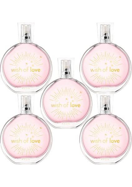 Wish Of Love Edt 50 ml Kadın - 5 Adet