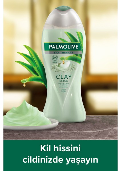 Spa Therapy Clay Detox Kil ve Aloe Vera Özü Banyo ve Duş Jeli 2 x 500 Ml+ Duş Lifi Hediye fiyatları