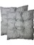 Dekoratif Pofidik Puf Sandalye Minderi Kare 35X35X7 Cm-Gri(2 Adet) 1