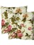 Dekoratif Pofidik Puf Sandalye Minderi Kare 35X35X7 Cm-Ingiliz Gülü(2 Adet) 1
