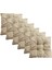 Dekoratif Pofidik Puf Sandalye Minderi Kare 35X35X7 Cm-Krem(6 Adet) 1