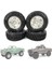Adet 1.0 Lastikler ve Metal Beadlock Jant Seti 1/24 Rc Paletli Araba Eksenel SCX24 Fms FCX24 ENDURO24 Parçaları, Gümüş (Yurt Dışından) 4