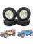 Adet 1.0 Lastikler ve Metal Beadlock Jant Seti 1/24 Rc Paletli Araba Eksenel SCX24 Fms FCX24 ENDURO24 Parçaları, Gümüş (Yurt Dışından) 5