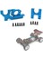 Wltoys 104072 104001 104002 1/10 Rc Araba Yükseltme Parçaları Için Metal Ayarlanabilir Motor Montajı ve Merkezi Dişli Montaj Seti, Mavi (Yurt Dışından) 5