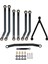 Metal Şasi Yükseltilmiş Bağlantı Çubuğu Direksiyon Çubuğu Seti Eksenel SCX24 AXI00001 C10 AXI00002 Jeep 1/24 Rc Paletli Araba Parçaları,2 (Yurt Dışından) 1