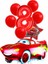 Cars Arabalar Şimşek Mcqueen Yarış Arabası Rakam Konsept Yaş Balon Doğum Günü Set Yaş Balon Set 1