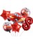 Cars Arabalar Şimşek Mcqueen Yarış Arabası Rakam Konsept Yaş Balon Doğum Günü Set Yaş Balon Set 1
