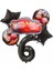 Cars Arabalar Şimşek Mcqueen Yarış Arabası Rakam Konsept Yaş Balon Doğum Günü Set Yaş Balon Set 1