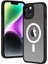 Apple Iphone 14 Pro Max Kılıf Renkli Silikon Kenar Buzlu Magsafeli Hibrit Kapak 3